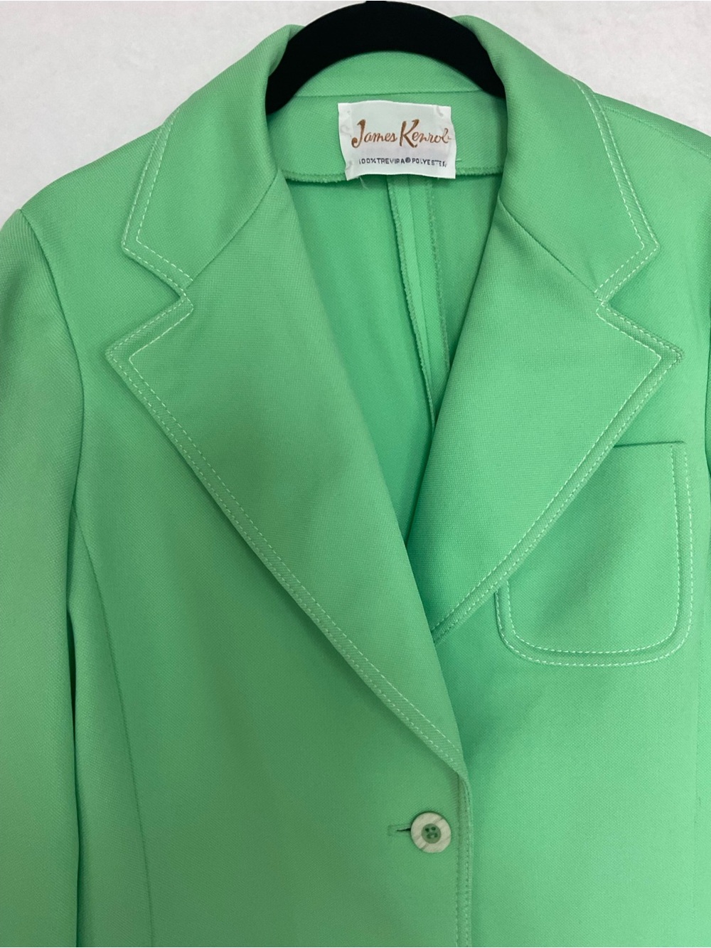 Bright Green Women's Blazer Jacket Sz 14 - Picture 6 of 11